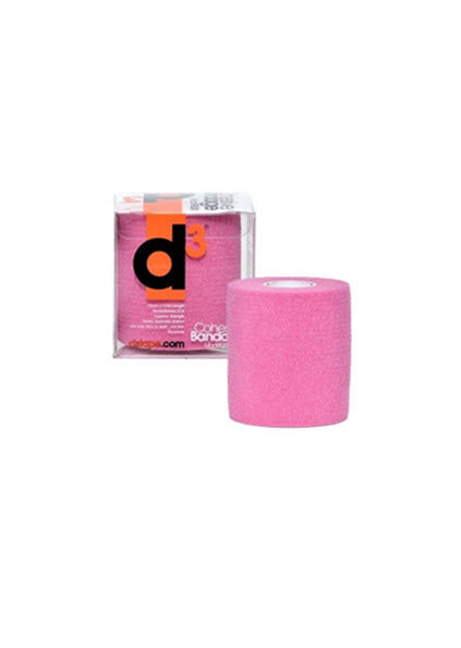 D3 Cohesive Sports Bandage - 75mm x 9.0M - Fluro Pink