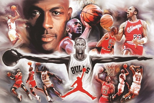 Michael Jordan Montage Poster