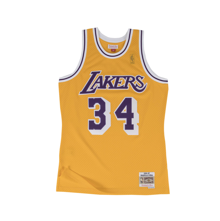 Mitchell & Ness NBA Shaquille O'Neal Los Angeles Lakers 96-97 Swingman Home Jersey