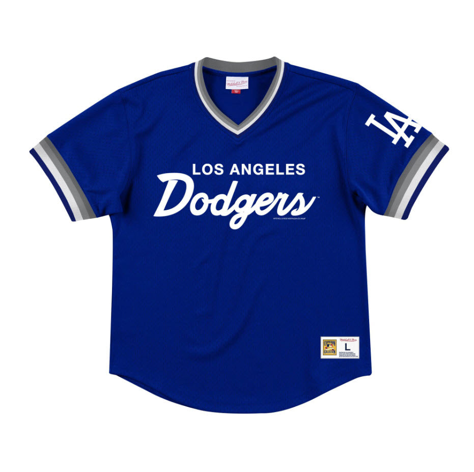 Mitchell & Ness Men's Mesh V-Neck Los Angeles Dodgers – Sportstar Pro
